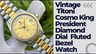 Vintage Titoni Cosmo King President  Rotomatic Watch