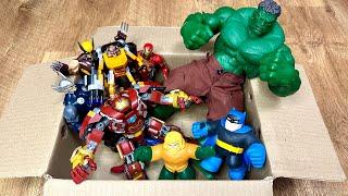 Superhero Avengers Action Figures Toys: Batman, Capitan America, Spider Man, Superman, Aquaman, Hulk