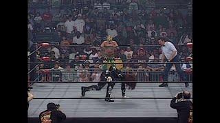 Rey Mysterio drops Psychosis on his head with nasty Frankensteiner for the Win! 1997 (WCW)