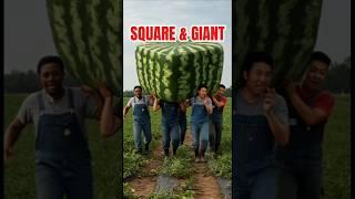 Giant Square Watermelon Goes Viral.