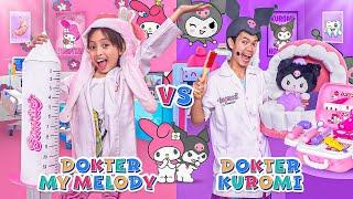 LEIKA MY MELODY DOCTOR VS TOMPEL KUROMI DOCTOR CHALLENGE!!  FUNNY KIDS CHALLENGE