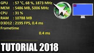 How to monitor FPS,CPU,GPU and RAM usage with MSI Afterburner 2018 - Updated [Tutorial]