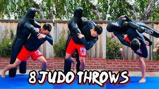 8 POWERFUL JUDO THROWS | GRAPPLING DUMMY TRAINING