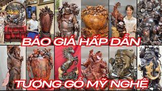 Báo giá tượng gỗ mỹ nghệ tại Đồ gỗ Vương Thao