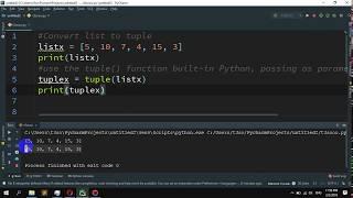 How to to convert a list to a tuple in Python