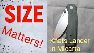 The Knafs Lander in 14C28N and Micarta! Is it enough knife for the $$?