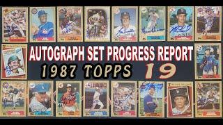 1987 Topps Set Autograph Update 18 - 10 Cards Going In The Set - Now Up To 200 Cards! Lets Celebrate