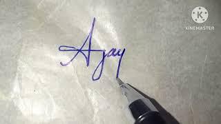 Ajay Name Signature Styles #viralvideo