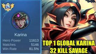 belajar dari top 1 global karina 10 menit 32 kill bikin yang nonton auto jago - mobile legends