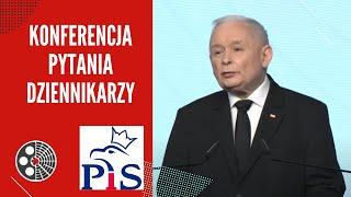 [PiS]: J. Kaczyński - pytania dziennikarzy [Sholz, "Srebrna", miesięcznice, kampania, Morawiecki]