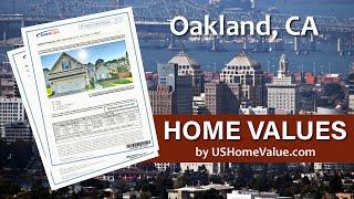 Oakland CA Home Value Reports/Real Estate CMA Appraisal Estimates