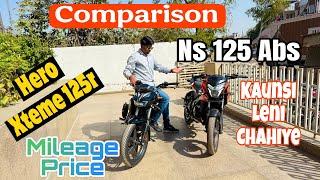 Bajaj Pulsar Ns 125 Abs Vs Hero Xtreme 125r Comparison || Detail Review | Mileage Price | Comparison