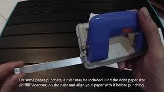 How to use a paper puncher?