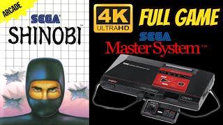 Shinobi | SEGA MASTER SYSTEM | 4K60ᶠᵖˢ UHD| Longplay Walkthrough Playthrough Full Movie Game