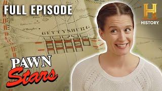 Pawn Stars: First Ever Battle of Gettysburg Map SHOCKS Rebecca (S16, E16) | Full Episode