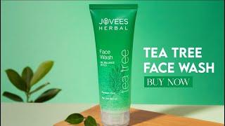 Jovees Herbal Tea Tree Face Wash | For Clear, Oil Free & Glowing Skin