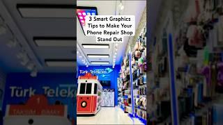 3 Smart Graphics Tips to Make Your Phone Repair Shop Stand Out #graphicdesign #print #branding