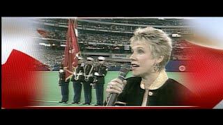 Blue Jays play Anne Murray's ICONIC rendition of O Canada during World Series Anniversary Ceremony!