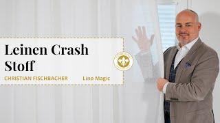 Leinen Crash Stoff von Christian Fischbacher "Lino Magic". Feiner, sportlicher Leinenvorhang