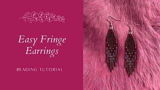 EASY Fringe Earrings | Beginner-friendly Beading Tutorial