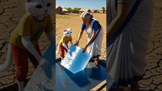 "Grandma's Ice Swimming Pool"#IcePoolStory#Grandma andcat  #AnimatedShort