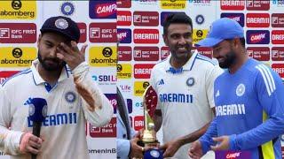 Rishabh Pant crying badly when R Ashwin gave his POTM Award to him after winning Ind vs Ban 1st Test