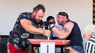 Brandon Ellsessor vs Jonathon Breda Left Hand Armwrestling Supermatch in Dallas, TX 2022