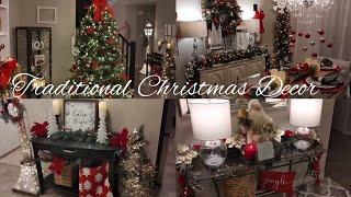 TRADITIONAL CHRISTMAS DECOR INSPIRATION DECORATE FOR CHRISTMAS WITH ME DECORATE ON A BUDGET