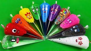 Numberblocks – DIY Slime With Piping Bags! Satisfying Slime VideoASMR#ASMR #PipingBags