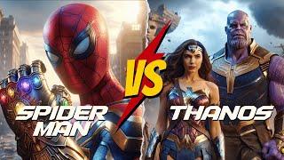 Childhood Friends Reunite: Spider-Man and Wonder Woman vs Thanos | Full Story