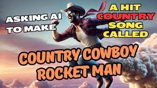 Asking Ai To Make A Hit Country Song Called "Country Cowboy Rocket Man" - Lyric Video