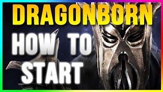 Skyrim Special Edition: How to Start DRAGONBORN DLC (Remastered Gameplay Walkthrough)