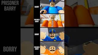 Roblox POLICE Obby Jumpscares BARRY vs PRISONER BARRY vs BORRY vs PRISONER BORRY PRISON RUN #roblox