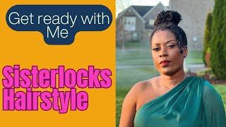 Easy Locs Bun hairstyle / curly Bun updo | microlocs, Sisterlocks hairstyles