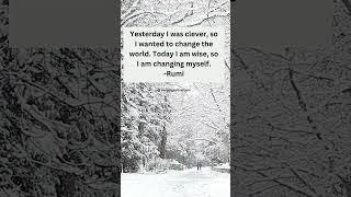 Yesterday #rumi #rumiquote #rumipoem #rumipoetry #rumiquote #change #health #wellness #wellbeing