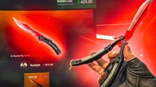 This EXPENSIVE Butterfly Knife Autotronic Was Pulled in a Case Battle?! - HELLCASE