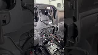 Chevy Silverado Tesla Screen Upgrade! #shorts #silverado #trailboss