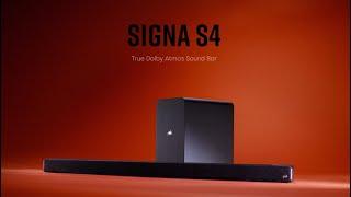 Signa S4D True Dolby Atmos Sound Bar with Wireless Subwoofer