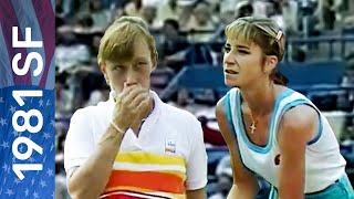 Martina Navratilova vs Chris Evert Highlights | 1981 US Open Semifinal