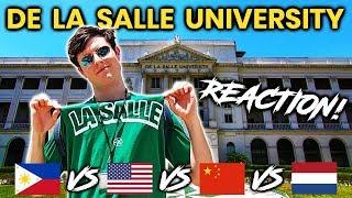 Foreigner Reacts to DE LA SALLE UNIVERSITY (DLSU)! Filipino University Tour!