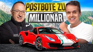 From postman to millionaire! Incredible success story in the Ferrari 488 Pista