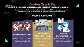 Compliance Tip of the Day: Reinforce Whistleblower Policies Through Training and Comms