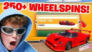 Opening 250 WHEELSPINS With The WORST LUCK In Forza Horizon 5!