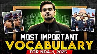 Most Important Vocabulary For NDA Exam | NDA English | NDA Preparation | NDA 1 2025