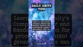 How can I create procedural content in unity? #FreeTutorials#UnityTips#UnityCommunity#GameDevTips