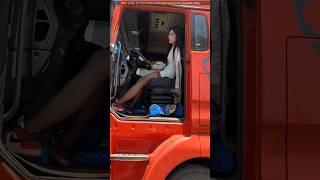 This woman u seeing is truck driver  #shorts