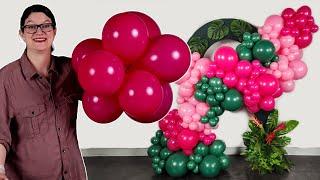 How to make a Luxe Balloon Garland on an Arch