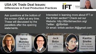 The science behind the USA & UK legislative frameworks & the impact on food safety – Webinar, Feb 21