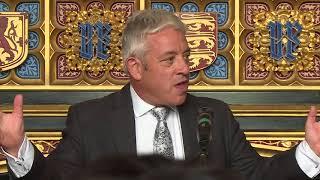 House of Commons Speaker John Bercow addresses the World Jewish Congress