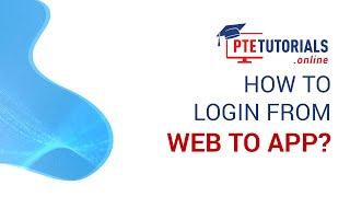 Do Not Mug-Up Passwords—Log-In to PTE Tutorials Website and App with QR Code